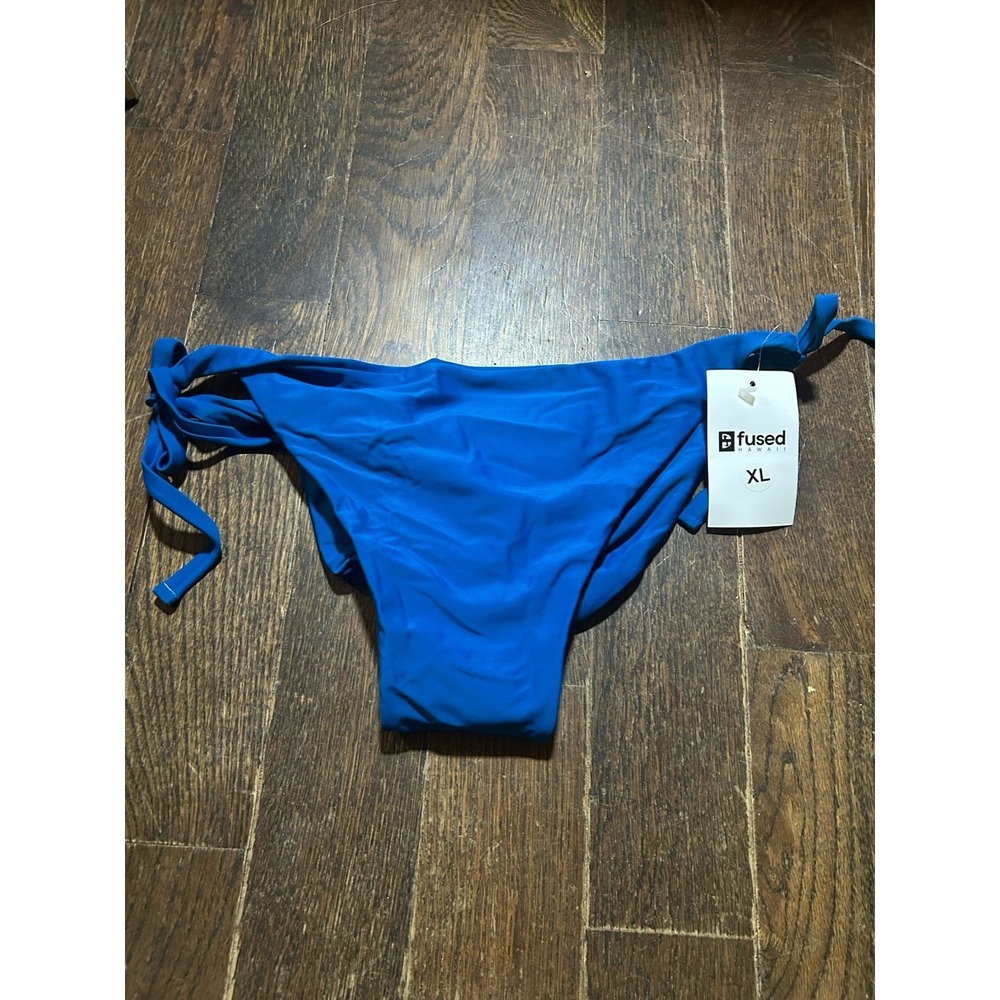 Fused Hawaii  Aloha Bottom Size XL NWT BLUE Bikini Bottom